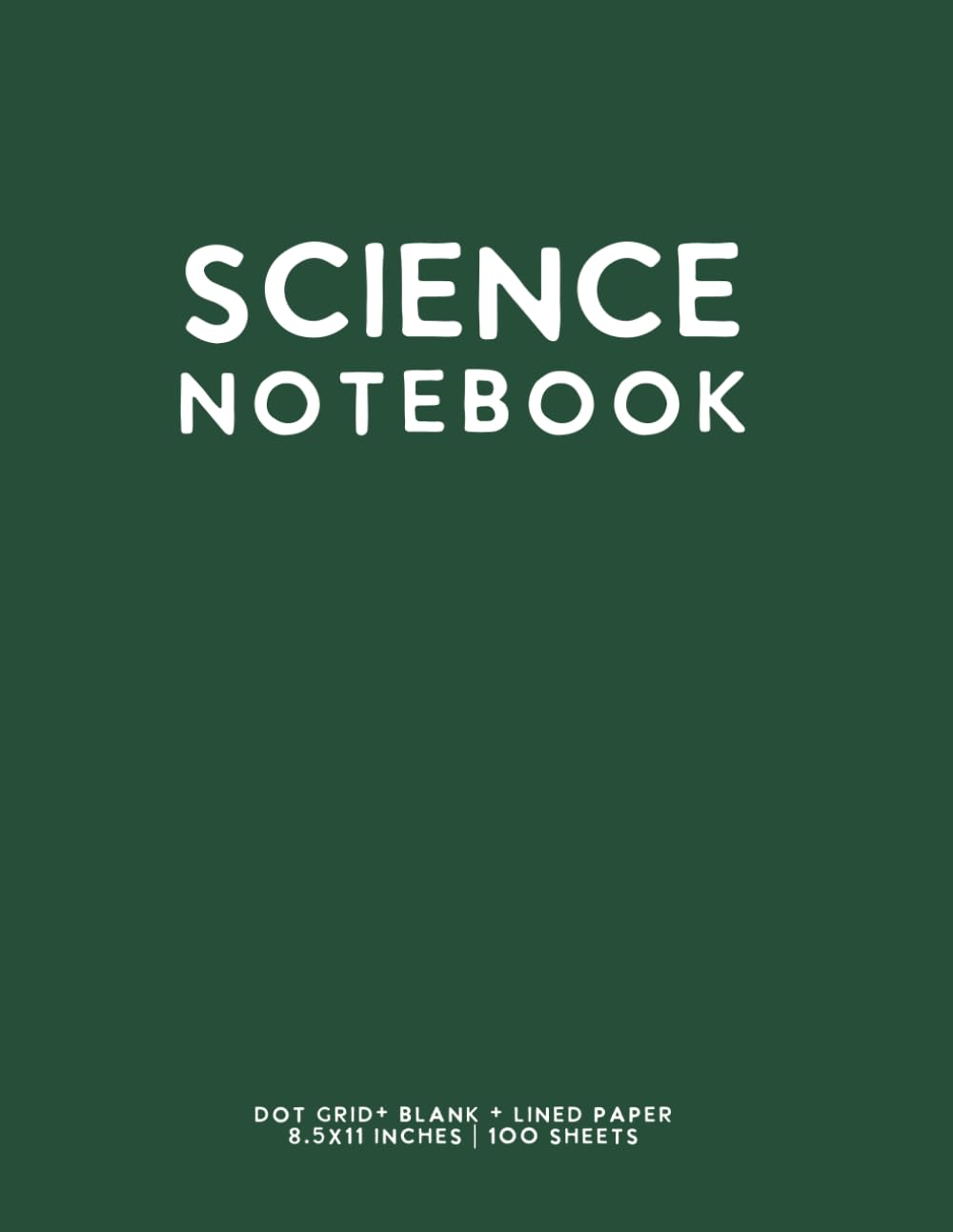 Science Notebook: Dark Green Draw & Write by schoolnest