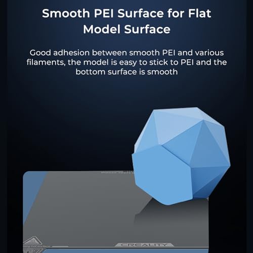 Creality K1C Smooth PEI Build Plate Kit, 3D Printer Heat and Wear Resistance Smooth PEI Spring Steel Plateform Print Bed with Wipe Nozzle Design for K1C, K1 SE - size: K1C Smooth PEI