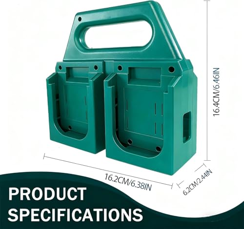 4-Slot Battery Holder for Makita 18V 14.4V, Tool Storage Rack with Handle - size: MT-4