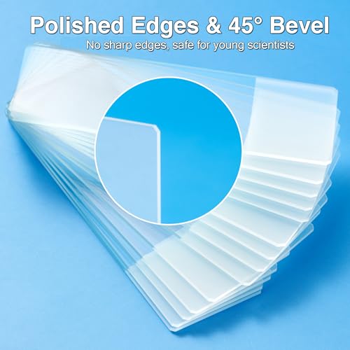 300pcs Microscope Slides and Coverslips Set (100 Slides + 200 Cover Slips)