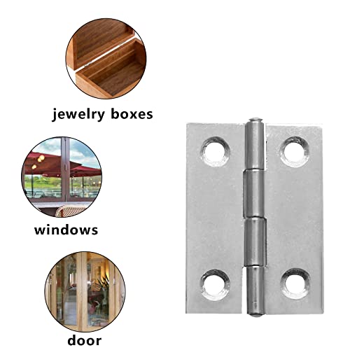 Piutouyar 6Pack 2 Inch Butt Hinge 304 Stainless Steel Mini Hinges - size: 2 Inch