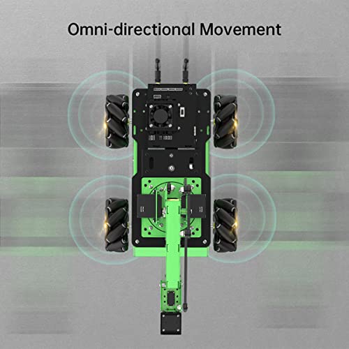 HIWONDER JetMax Pro AI Vision Robot Am Jetson Nano Robot Mecanum Wheel Kit ROS Open Source with Detailed tutorials and Source Codes - size: JetMax Pro(Mecanum Wheel Chassis)