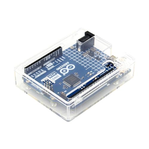 Geekworm UNO R3 Case | Protective Enclosure ABS Computer Box for Arduino UNO R3/UNO WiFi UNO REV3- Transparent