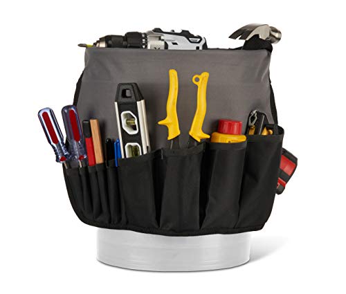 McGuire-Nicholas Bucket Organizer, 5gal Bucket, 1 Pack, Black - style: 36 Pockets