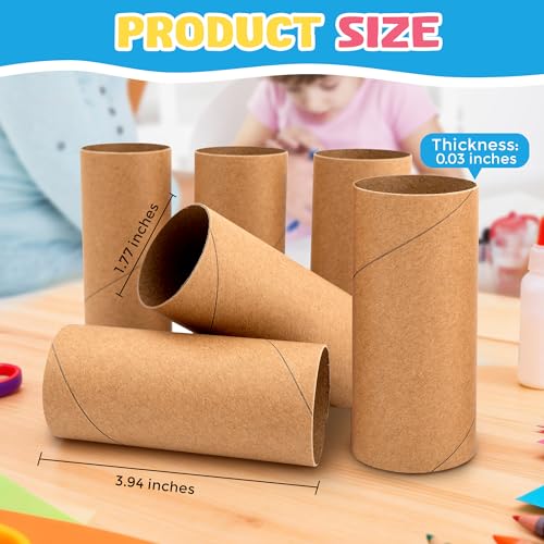 Cardboard Tubes Rolliezs 30-Pack Brown Paper Rolls for Crafts
