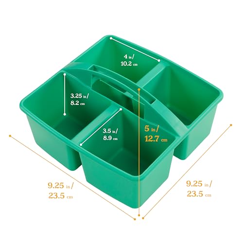 ECR4Kids 4-Compartment Medium Storage Caddy Organizer, 6-Pack, Contemporary - color: Contemporary