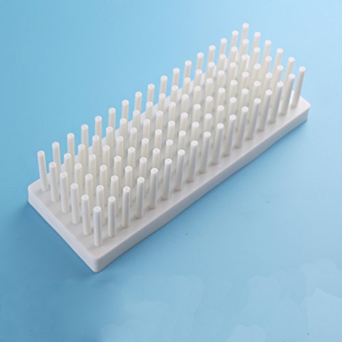 Plastic Test Tube Stand for Drying Test Tube 6x17 (White, 102-Well)