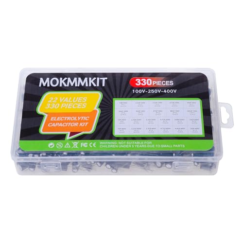 22 Values, 1uF-100uF, 100V 250V 400V, Aluminum Electrolytic Capacitor Kit - style: 100V-400V 330PCS