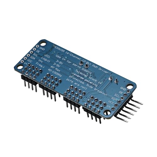 PCA9685 16 Channel 12-bit PWM Servo Motor Driver Module with I2C IIC Interface Compatible with Arduino Raspberry Pi MG90S SG90 MG995 for Robotics DIY Projects (4pcs) - color: 4pcs