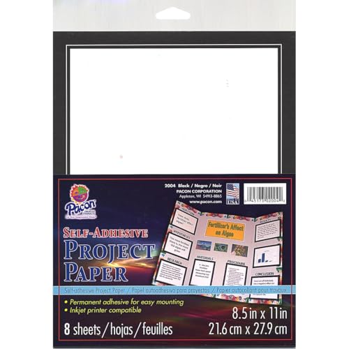 Self-Adhesive Project Paper - size: 8 Count (Pack of 1)