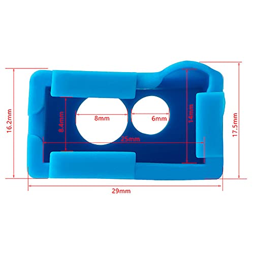 Hahiyo 3D Printer Silicone Sock Cover Help Heat Stabilize Cooling Hold Secure Easy Clean Replace for E3D Volcano Print Part 5pcs Blue - size: E3D Volcano Print Silicone-5Pcs