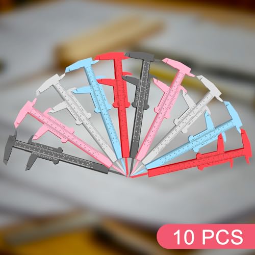 0-6 Inch/150mm Vernier Plastic Caliper Measuring Tools,Multicolor - color: Multicolor