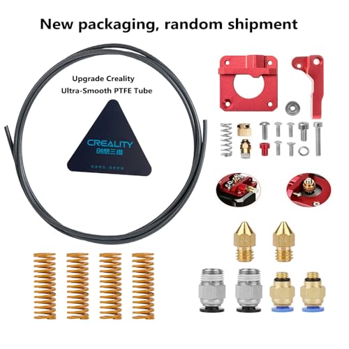 Cregrant3D Creality CR Touch Auto Bed Leveling Sensor Kit for 32 Bit V4.2.2/(.7) Mainboard Ender 3v2/3/Pro/Ender 5/Pro/CR-10, PTFE Tubing 1M,Aluminum Extruder, 0.4mm Nozzle, PC4-M6/M10 Fittings