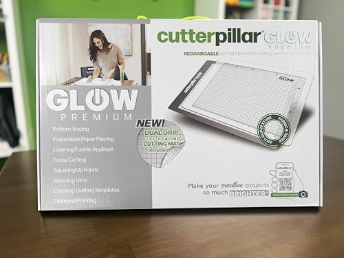 Cutterpillar Glow Premium | LED Light Board & Cutting Mat | 18" x 24" - size: 18" x 24"