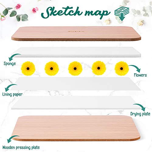 Suziko Flower Press Kit - Extra Big Size, 6-Layer, DIY Wedding Bouquet Preservation, Adults & Kids, Vintage Style, Non-Foldable