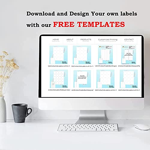 20 Sheets Glossy White 4" x 5" Waterproof Sticker Shipping Address Labels - size: 4 inches x 5 inches