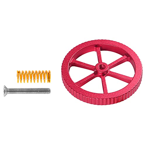 4PCS Upgraded Aluminum Hand Twist Leveling Nut with Hot Bed Die Springs and Screws for Ender 3/3 Pro/3 V2, Ender 5/5 Plus/Pro, CR-10, CR10S/10S Pro, CR 20 3D Printer Parts