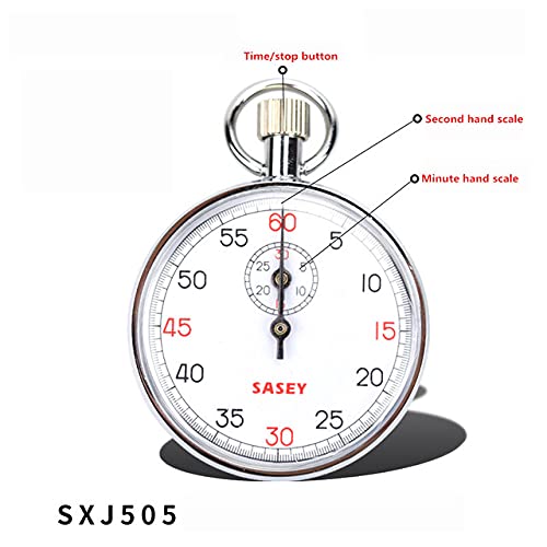 Mechanical Stopwatch for Sports – Handheld Chronograph Timer - size: SXJ505