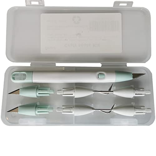 Corey-z Craft Vinyl Weeding Tools Set Precision Carving Hobby Knife Pen Coming With Additional Blades and Weeder Removal Tool for Cricut Basic Weeding Tools for Art, Scrapbooking, Cutter and DIY