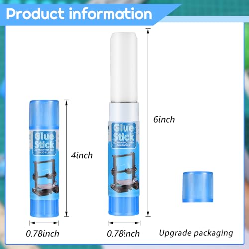 Outus 10 3D Printer Glue Stick Hot Bed Adhesive, Blue, Classic - color: Blue, size: Classic
