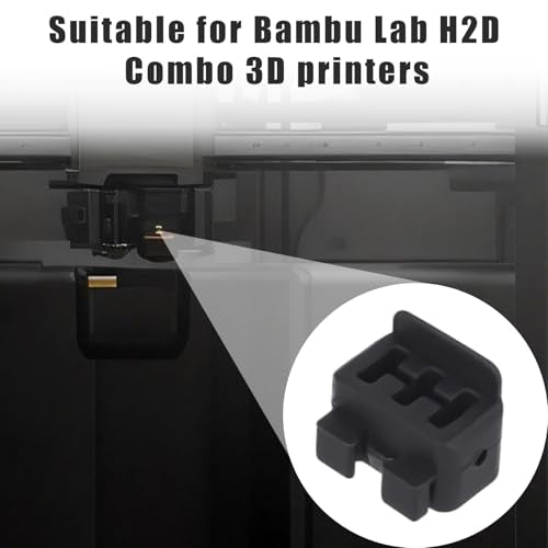 4pcs Nozzle Wiper for Bambu Lab H2D Combo 3D Printers, High-Temperature Resistant Silicone Nozzle Cleaning Brush Replacement for Extruded Filaments 3D Printer Parts Accessories