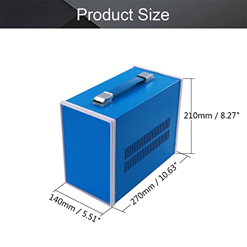 Electronic Junction Box Metal Enclosure Project Box DIY Electric Box Case - size: 10.63" x 8.28" x 5.51"
