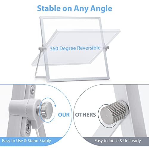 ARCOBIS Small WhiteBoard with Stand 10" X 10" - color: Silver, size: 10"W x 10"H