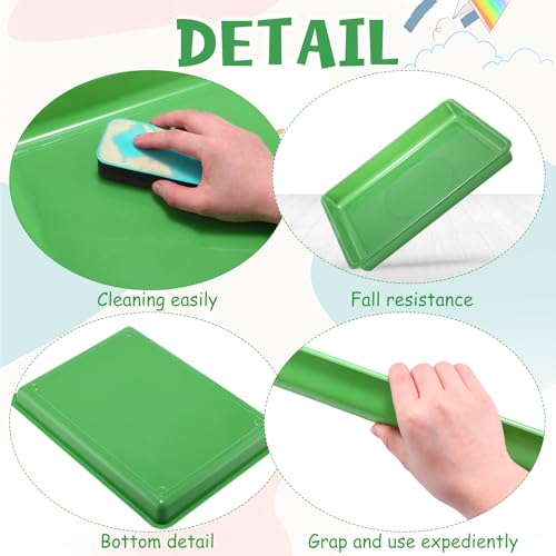 Hoteam 10 Pack Flat Bins Paper Trays,Green,16.14 X 11.81 X 1.38 Inch - color: Green, size: 16.14 x 11.81 x 1.38 Inch