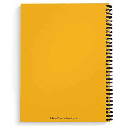 Gotcha Covered Notebooks Softcover Lion Good Dean Russo 8.5" x 11" Spiral Notebook/Journal, 120 Wide Ruled Pages, Durable Gloss Laminated Cover, Black Wire-o Spiral. Made in the USA - color: Lion Good