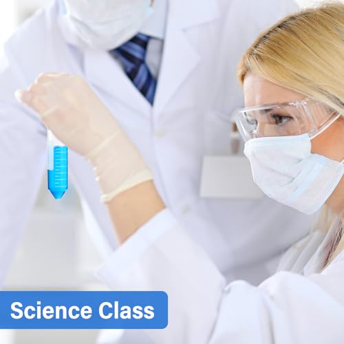 600 Pcs Plastic Centrifuge Test Tubes with Screw Caps, Blue - color: Blue