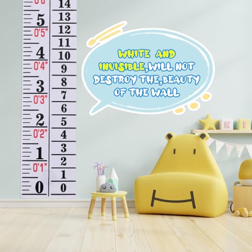 Tatuo 1 Pc Height Growth Chart for Wall Ruler Tape Adhesive for Home,White - color: White