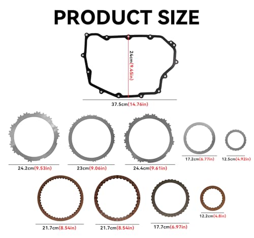 6F35 Transmission Master Rebuild Kit Compatible with Escape 09-17, Compatible with Explorer 12-15, Compatible with Fusion 10-17, MKC Edge Tribute Mariner, Automotive Rebuild Overhaul Kit with Seals