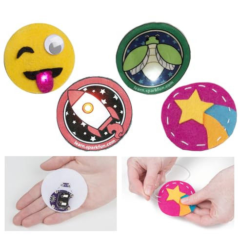KOOKYE Lilypad Sewable Electronics Starter Kit for Arduino Learning E-Textile Cuttable Electronics Kit (1)