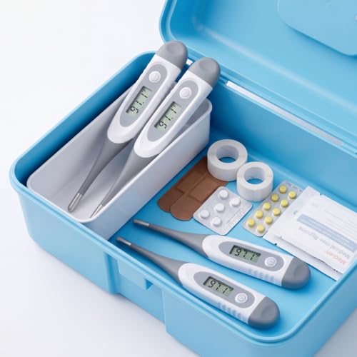 TrelaCo 10 Pcs Digital Thermometer Bulk for Adults, Light Gray - color: Light Gray