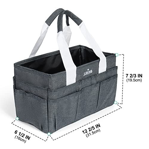 JJRING Craft Organizer Tote Bag Art Storage Caddy Grey - color: Grey, size: Small