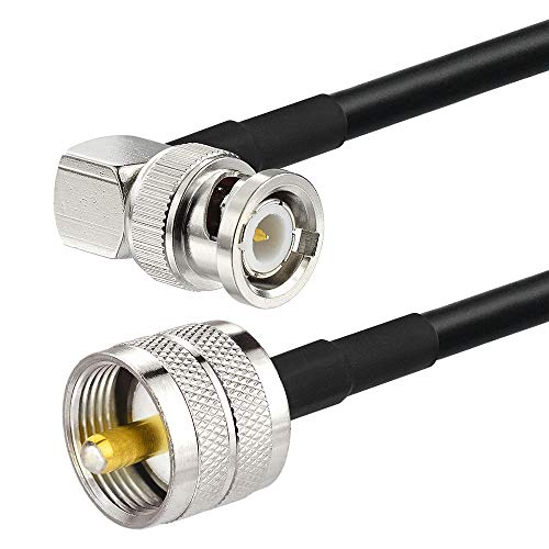 Superbat PL259 to BNC Cable 12inch UHF Male to BNC Male RG58 Coax Cable - size: 12inch, style: bnc to pl259