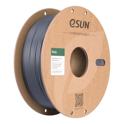 eSUN PLA+ Filament 1.75mm Grey 1KG,PLA 3D Printer Filament - color: 1kg-grey