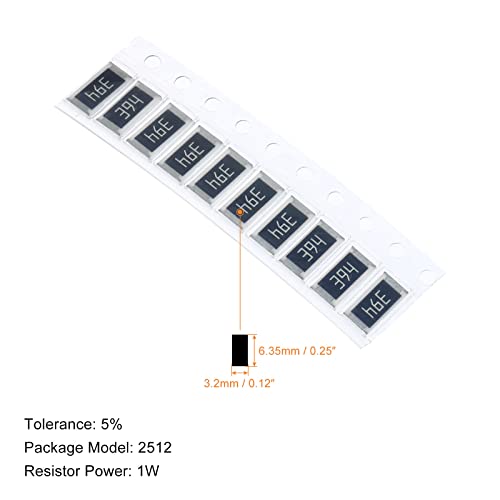 PATIKIL 2512 Surface Mount Device Resistor Kit, 1Set/330Pcs 1R-1M Ohm