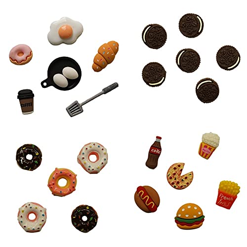Buttons Galore Flatback Embellishment Set - 25 Food Theme Resins Plus 75 Accessories - 100 Pieces
