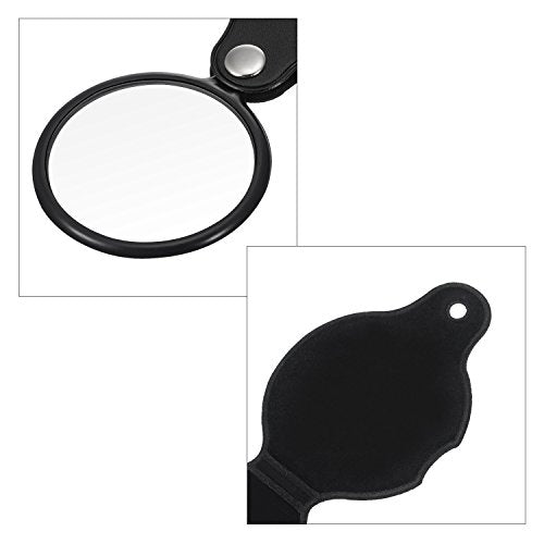 HESTYA 4 Pcs 10x Mini Magnifying Glass Folding Pocket Magnifier Glass Loupe
