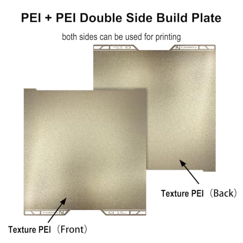 355x346mm Double Sided Textured PEI Build Plate for Bambu Lab H2D/H2S - size: 355x346mm