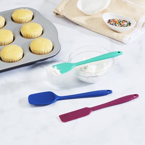 Cuisinart CTG-00-S3MSJ Mini Silicone Spatulas, Set of 3, Jewel - color: Jewel, size: Set of 3 Mini Spatulas