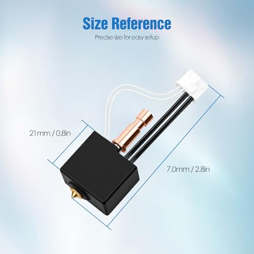Hotend Kit for Anycubic Kobra S1 & Kobra S1 Combo, Upgraded Replacement Hotend Assembly with 0.4mm Brass Nozzle, Fast Heating & Stable Extrusion – 3D Printer Accessories - color: Kobra S1/S1 Combo Hotend Kit