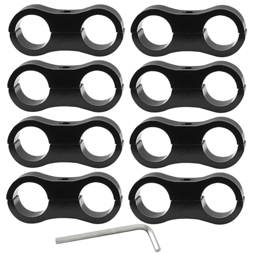 8 Pcs 6AN Hose Separator Clamp