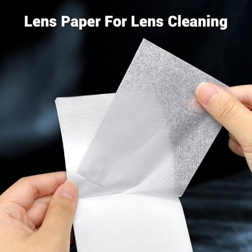 4 Premium Cleaning Cloth and 700 Sheets Lens Cleaning Tissue Paper - color: White-purple