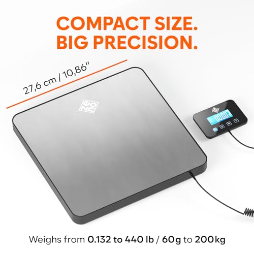 Parcel Scales 200kg, Digital Postal Scale with Hold and Tare Function