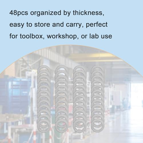 M10x16mm 304 Stainless Steel Shim Washers, Precision Thin Spacers - size: M10X16