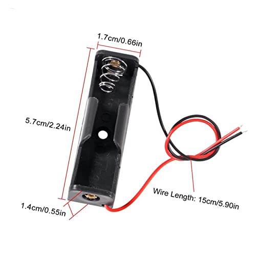 20pcs AA Battery Holder 1x 1.5V AA Battery Holder 1 Solt AA Battery Holder with Wires