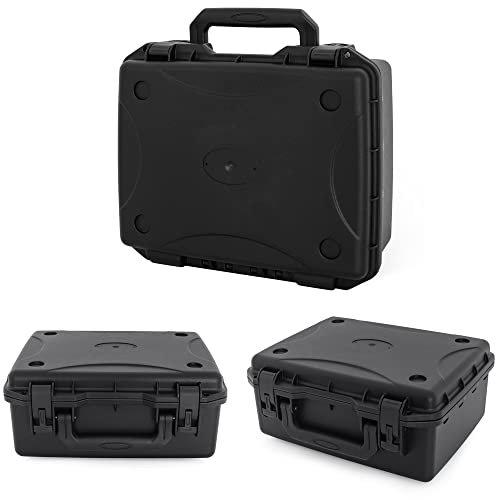 TORIBIO Hard Carrying Case with Foam, Shockproof Storage Box 12"x9.3"x4" - size: 12" x 9.3" x 4"