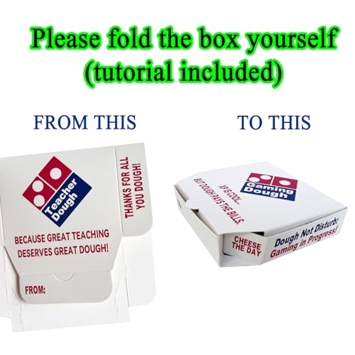 Gaming Dough Money Holder Boxes for Teen Boys Birthday, 4-Pack Cash Gift Box and Gift Card Presentation for Video Gamers Graduation, Novelty Mini Pizza Box Design - color: 4 Gaming Dough